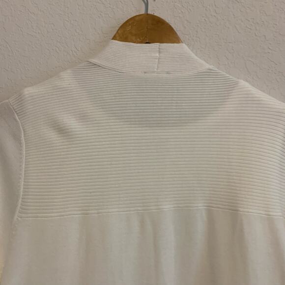 Chico's Cream Open Front Long Cardigan Sweater and Shell Set - Picture 7 of 10